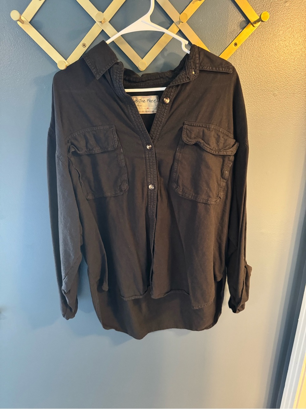 Free People Linen Buttondown